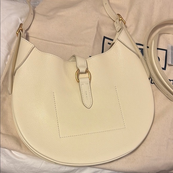 Polo by Ralph Lauren Cream Leather Shoulder Bag - Picture 2 of 3